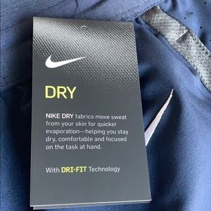 Brand new Nike Dri -Fit navy blue wind pants.